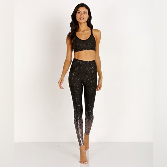 Beyond Yoga Alloy Ombre High Waisted Midi Legging Black Gunmetal Small - Picture 4 of 6